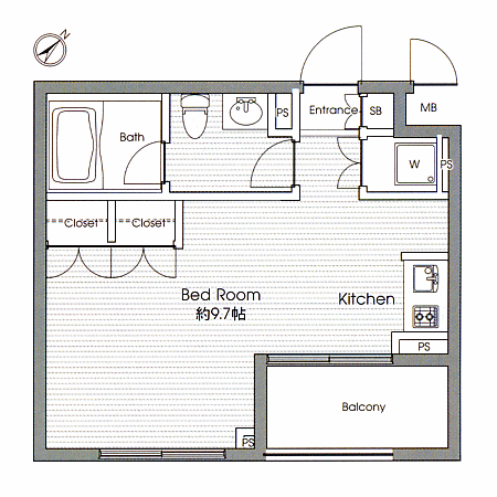 B1タイプ　間取り図