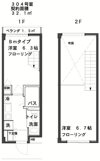 XybNnEXˉz@BM^Cv@1LDK@32.10m2