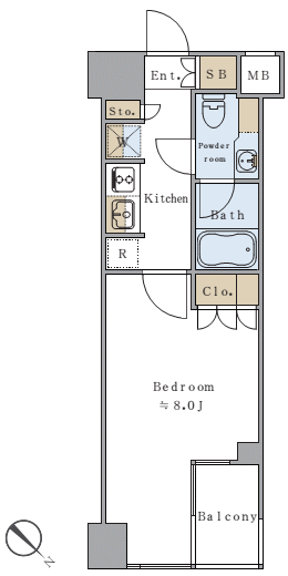 D1タイプ間取り図