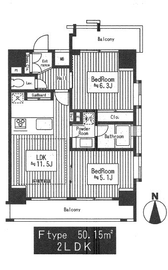 ミュゼ南麻布　間取り図