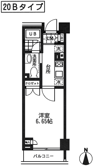 20Bタイプ　間取り図