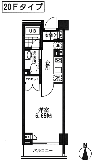 20Fタイプ　間取り図