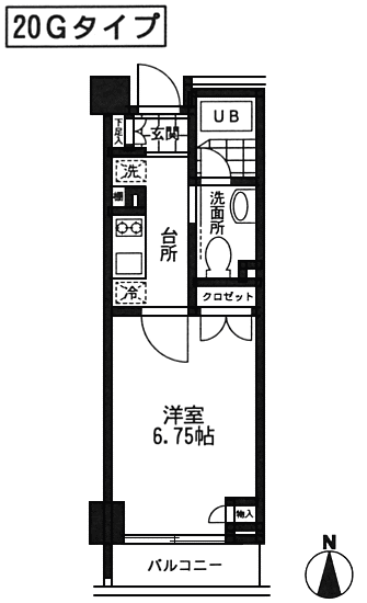 20Gタイプ　間取り図