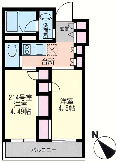 20Kタイプ　間取り図