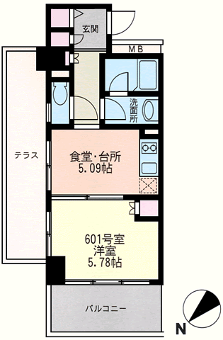 30Fタイプ　間取り図