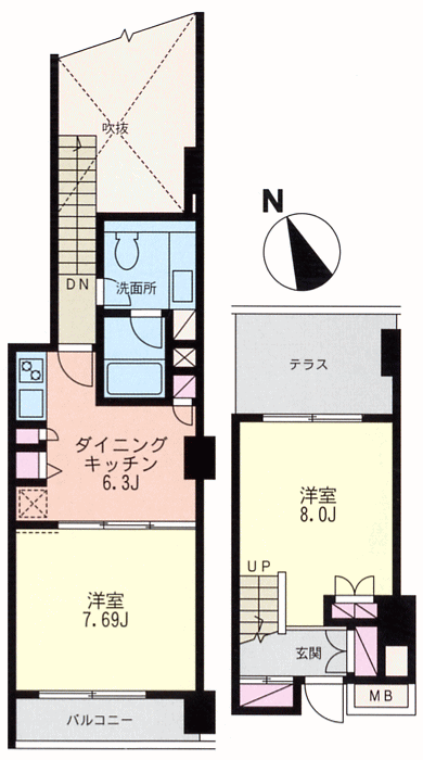 40Bタイプ　間取り図