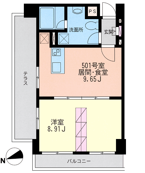 40Hタイプ　間取り図