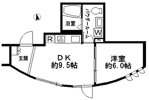 コルティーレ世田谷　1DK　36.30m2