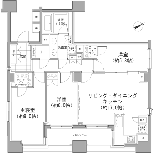 Nタイプ　間取り図