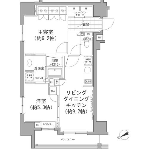 Aタイプ　間取り図