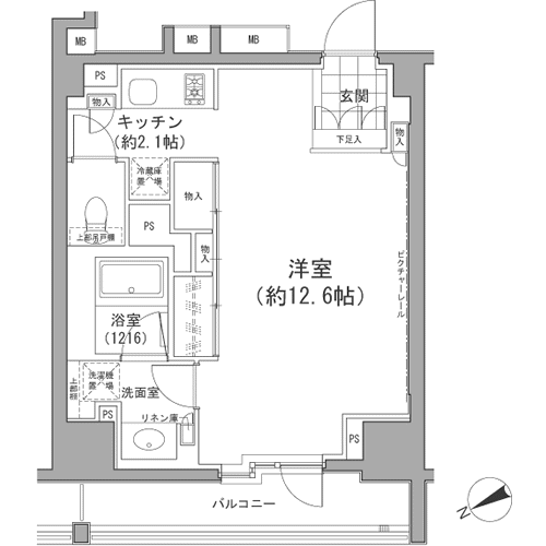 Bタイプ　間取り図