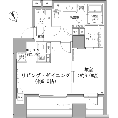 Iタイプ　間取り図