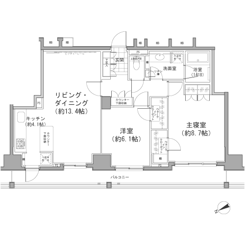 Kタイプ　間取り図