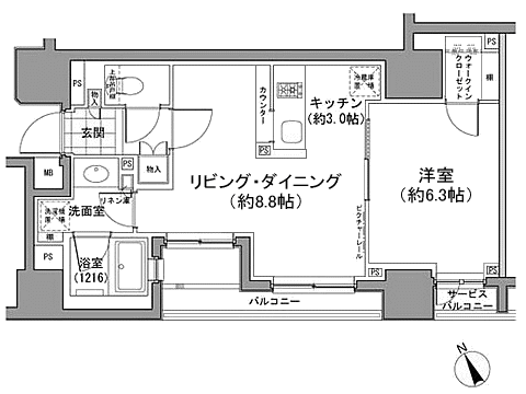 Dタイプ　間取り図