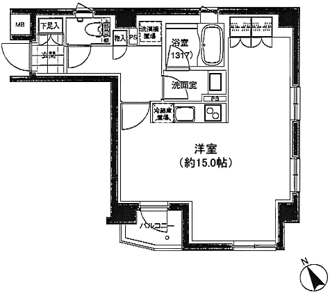 Cタイプ　Studio　39.76ｍ2