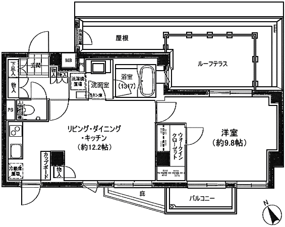 Fタイプ　1LDK　52.49ｍ2