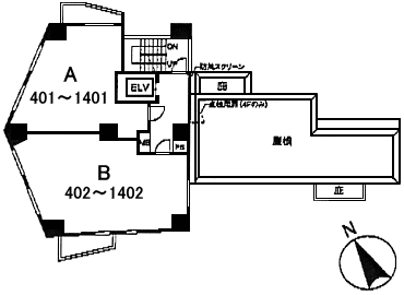 4～14階平面図