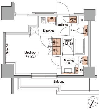 A2タイプ間取り図