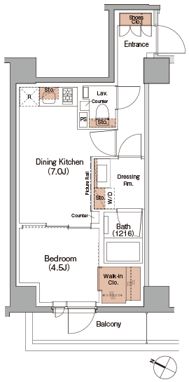 C1タイプ間取り図