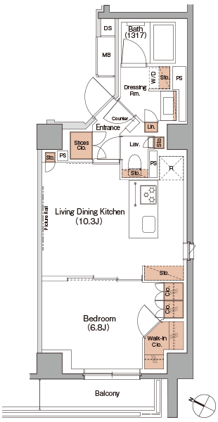 C1タイプ間取り図