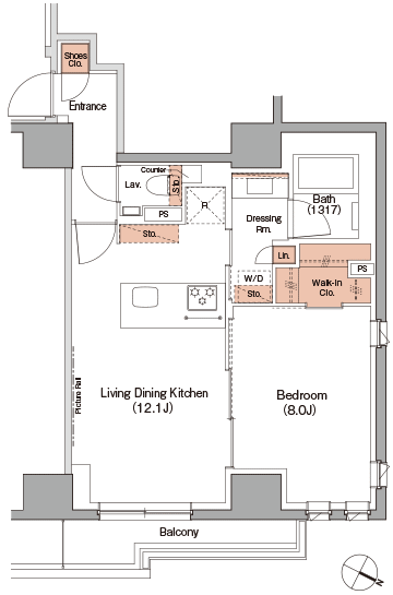 D2タイプ間取り図