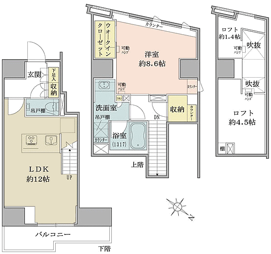 Hmタイプ間取り図