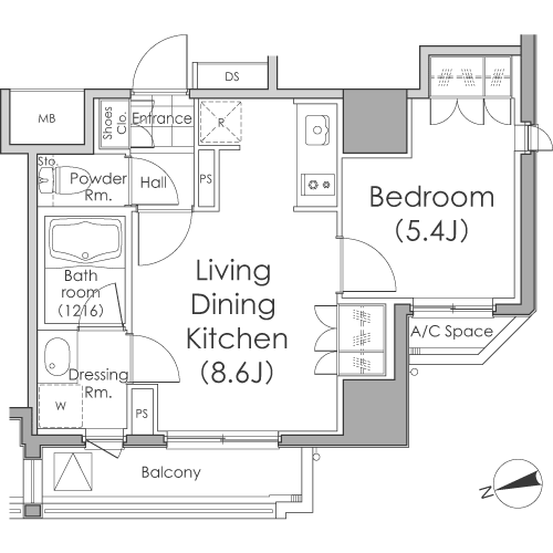 C1タイプ　間取り図