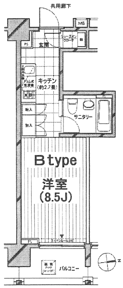 Bタイプ間取り図