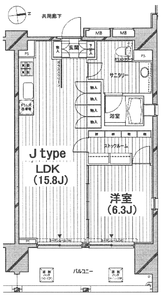 Jタイプ間取り図