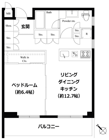 Iタイプ　間取り図