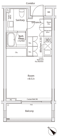 K2タイプ　間取り図