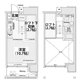 A1タイプ　間取り図