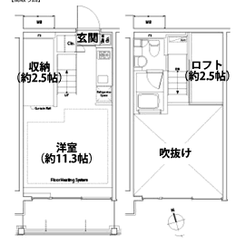 A2タイプ　間取り図