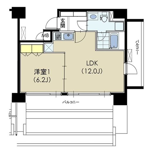 Tタイプ　間取り図