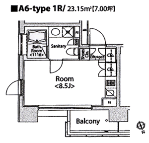 A6タイプ　間取り図