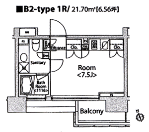 B2タイプ　間取り図