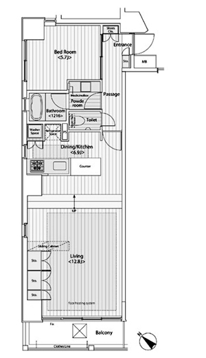 J1タイプ　間取り図