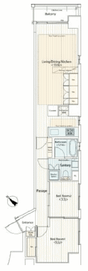 L2タイプ　間取り図