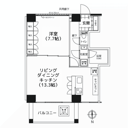 M2タイプ間取り図