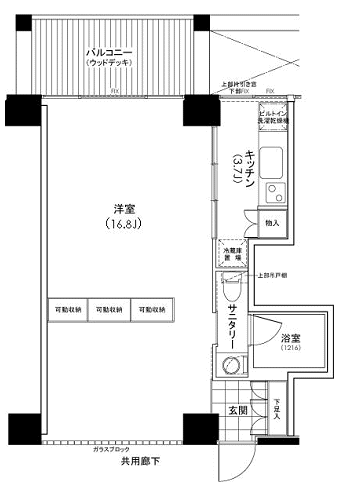 Lタイプ間取り図