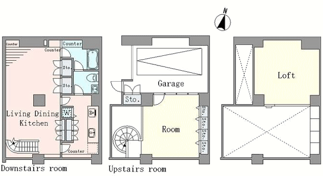 102号室　間取り図