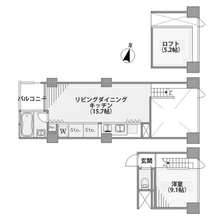 Dタイプ　間取り図