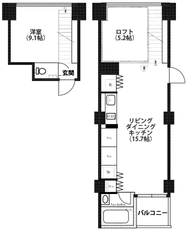 Dタイプ　間取り図