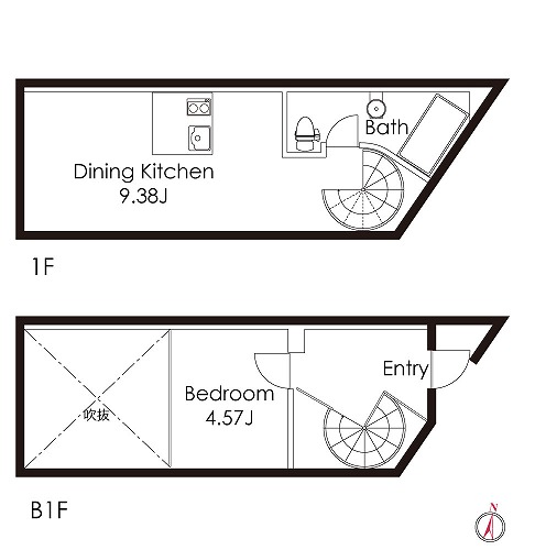 105号室　間取り図