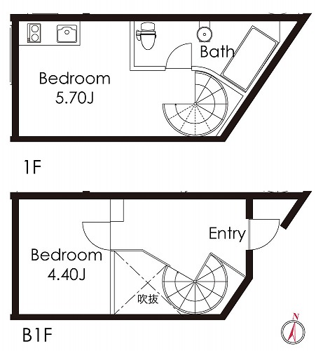 107号室　間取り図