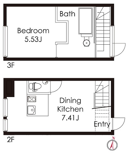 203号室　間取り図