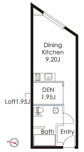 205号室　間取り図