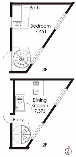 207号室　間取り図