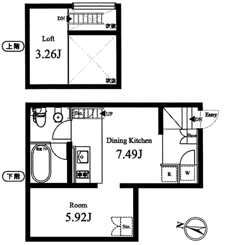 104号室　間取り図