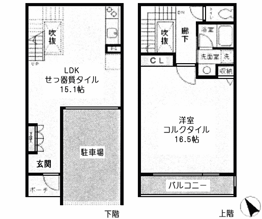 Cタイプ　1LDK+P　76.34ｍ2